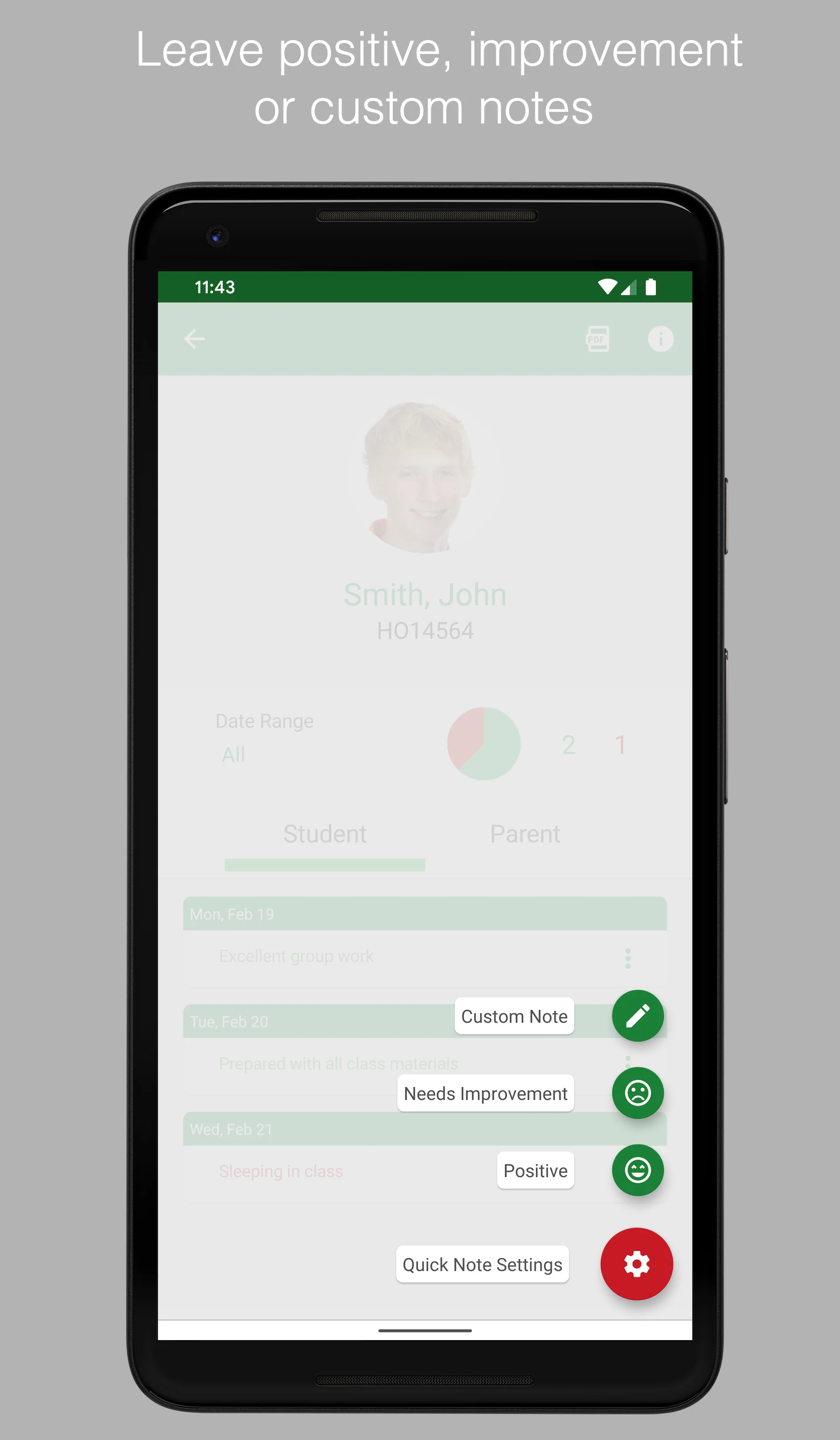 Teacher Notes screenshot